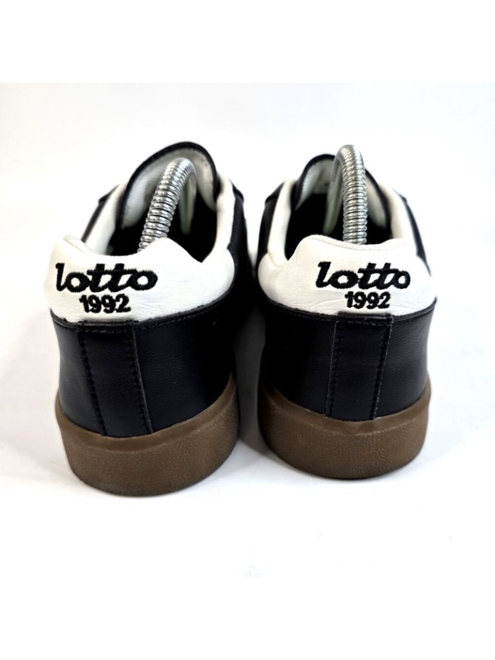 Lotto Brasil Select 1992 Black White Gum Indoor Soccer Football Shoes Men's 8M - Picture 5 of 9